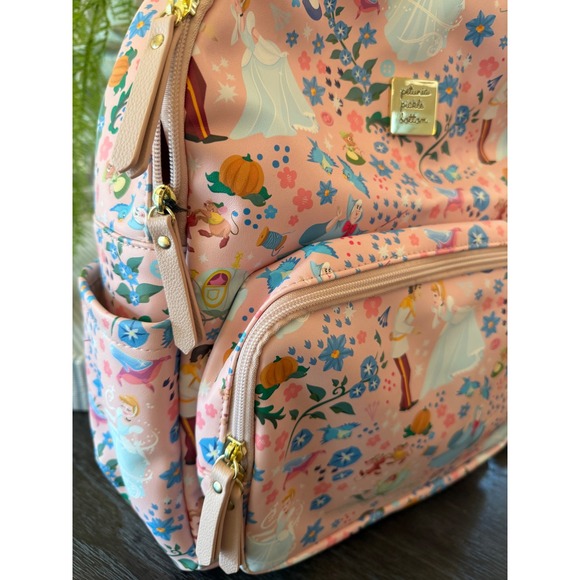 Petunia Pickle Bottom Disney Cinderella Pink Floral Backpack Diaper Bag - Picture 4 of 10